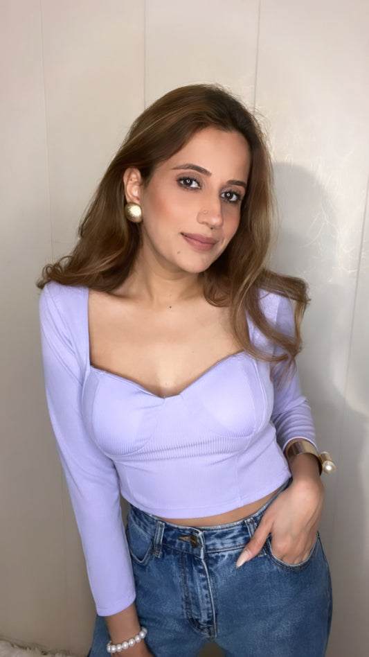 Padded Candy Pop Ribbed Top