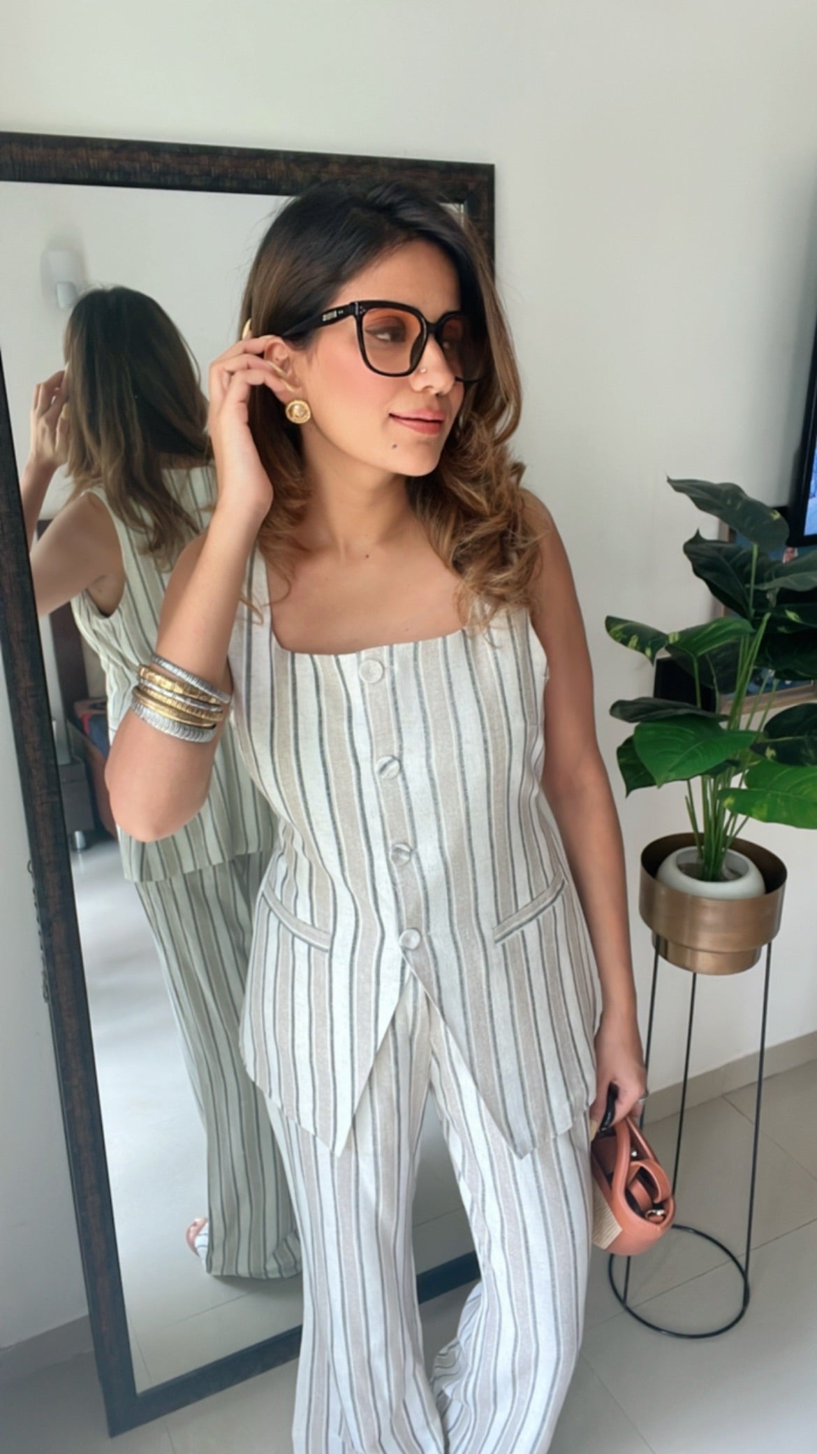 Linen Vest inspo Co-ord Ser