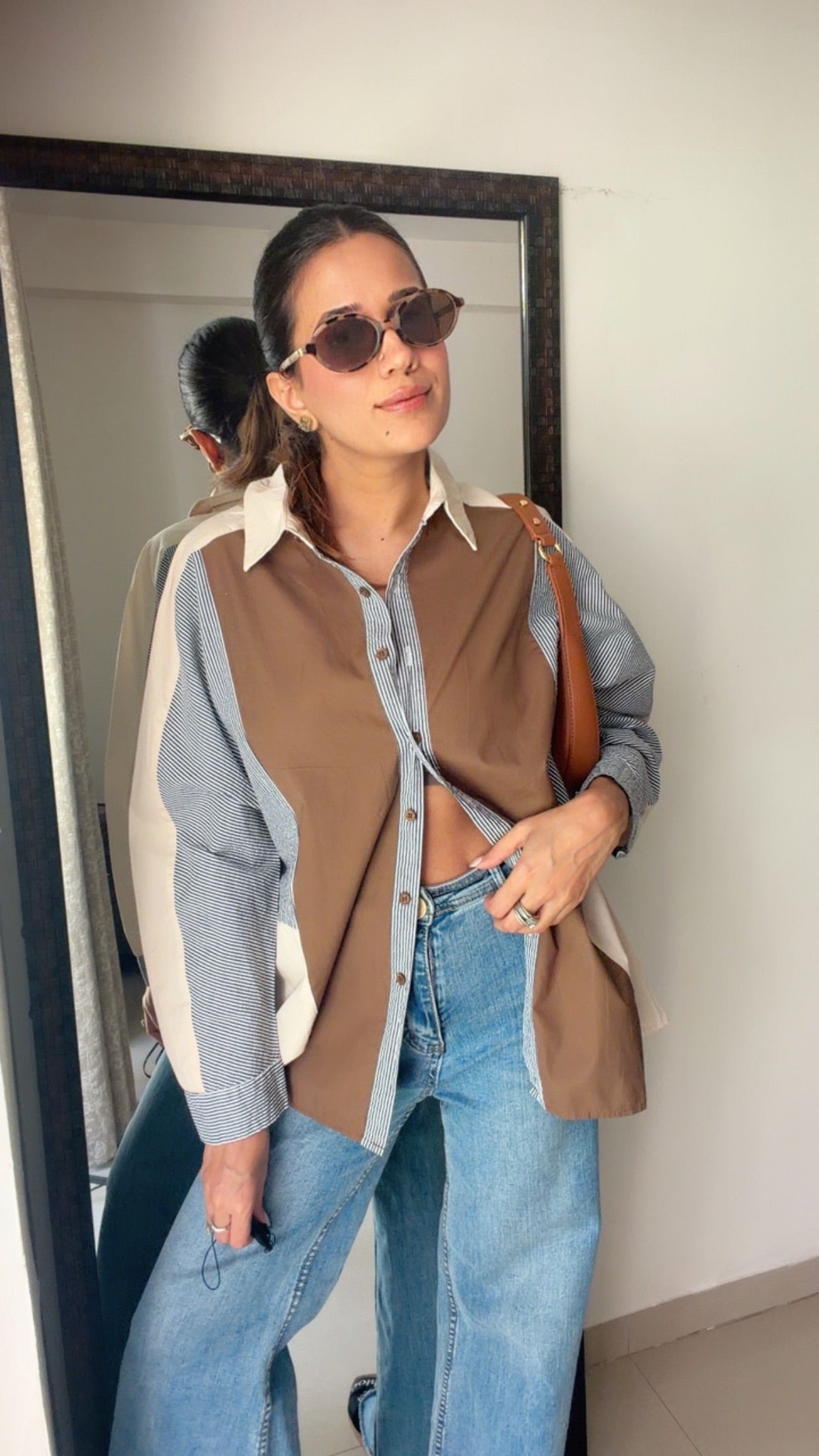 Dusted ColorBlock Poplin Shirt
