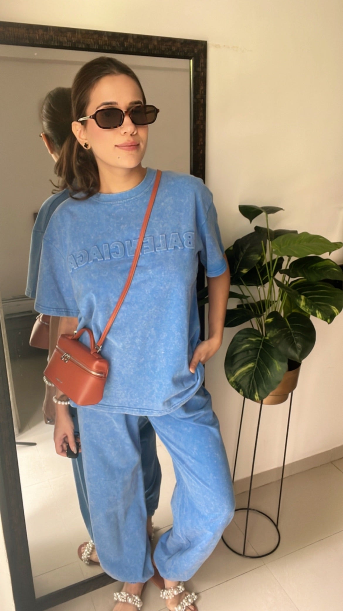 Washed Monotone Jogger Lounge Set