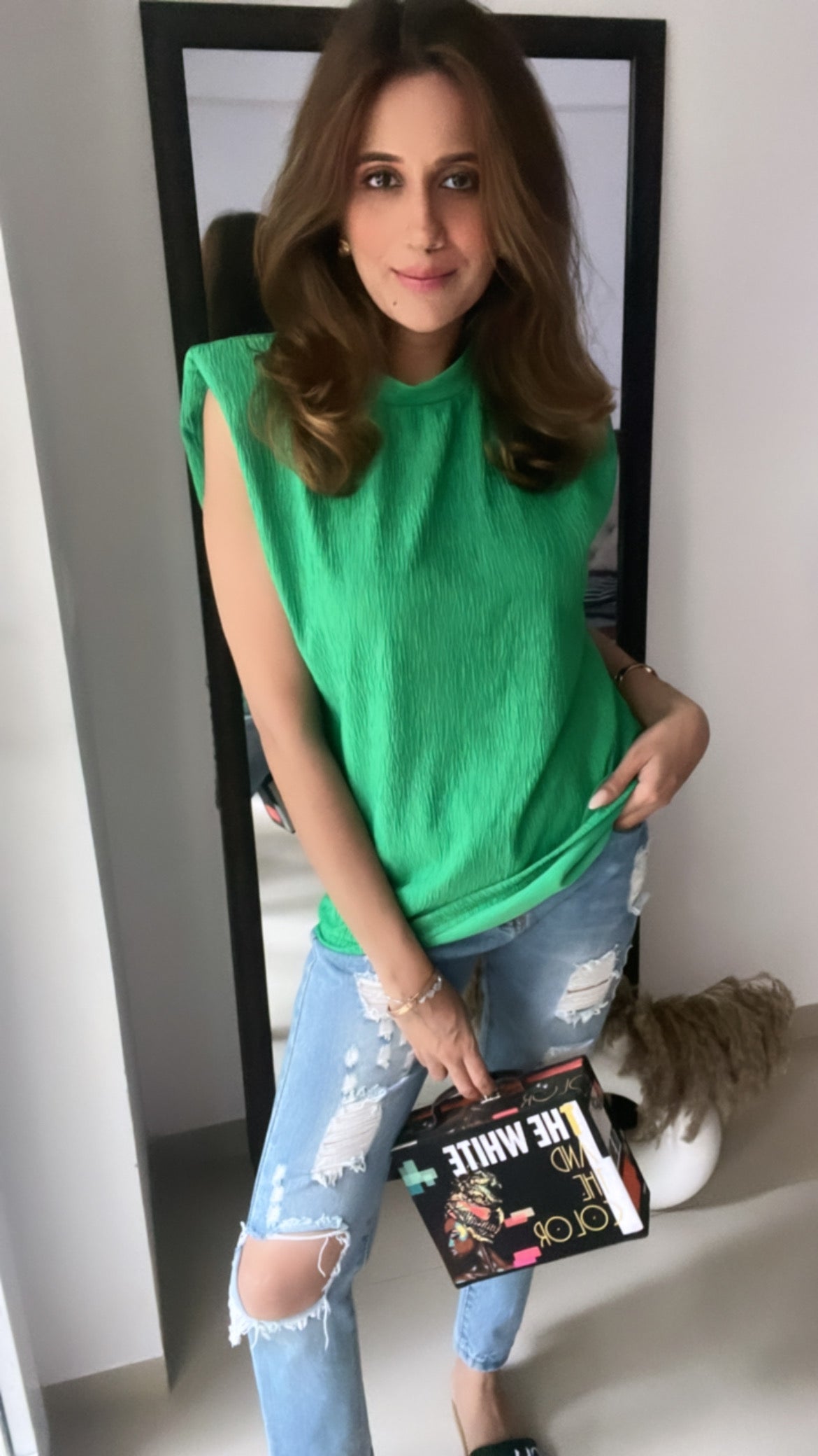 Shoulder Padded Top