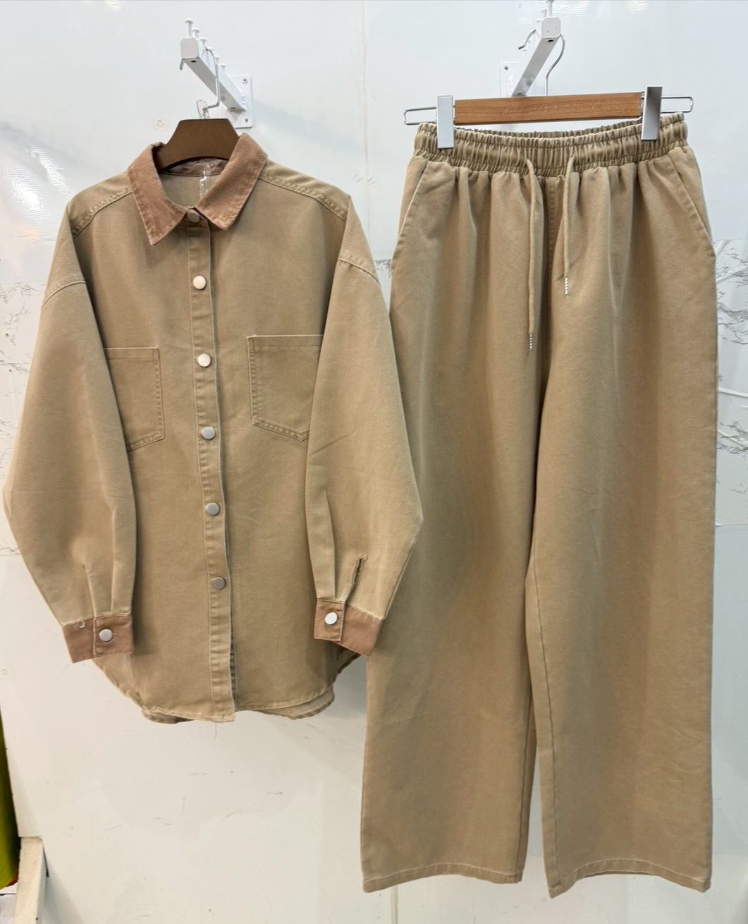 Brushed Denim Co-ord Set