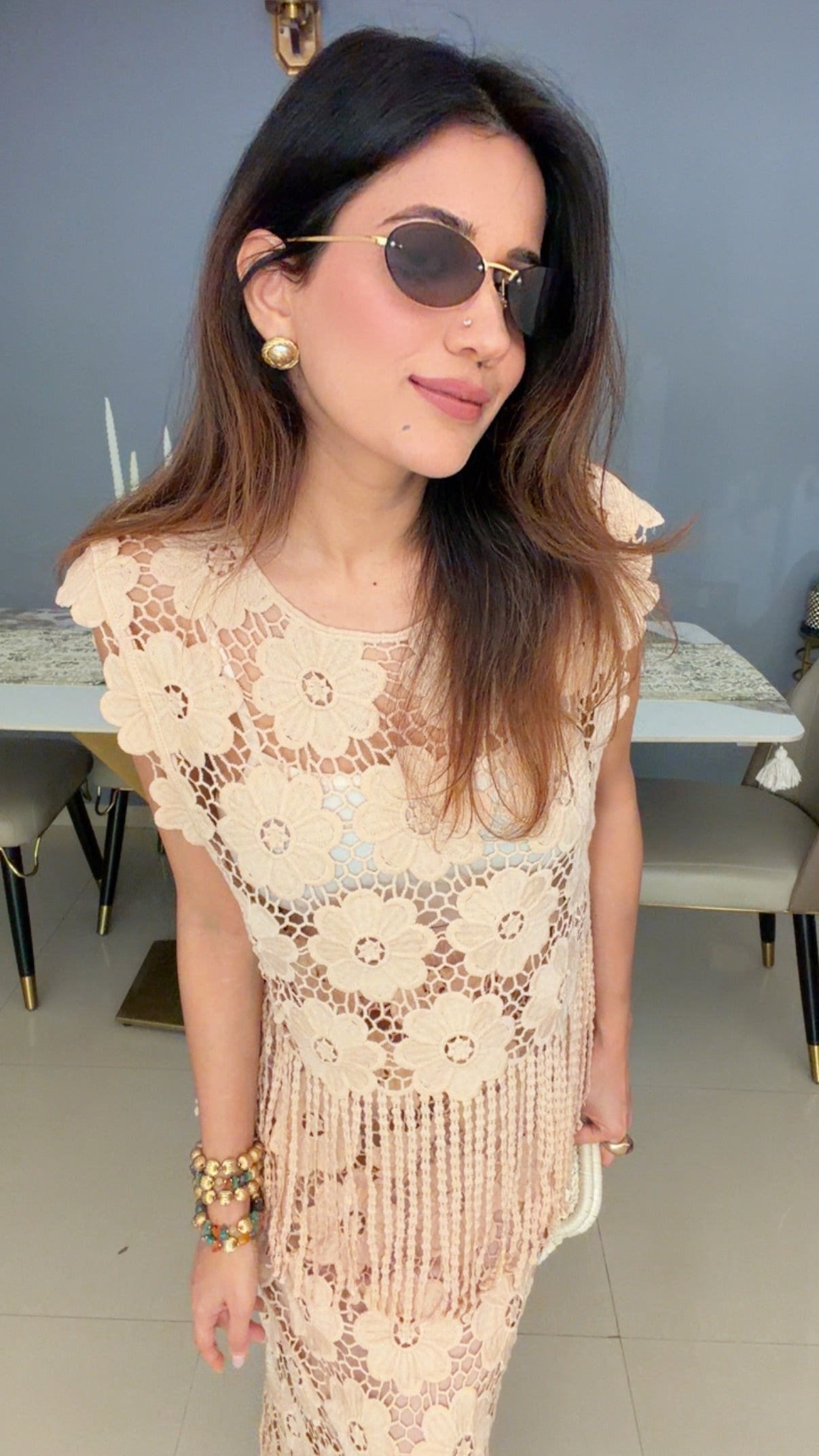 Riviera Crochet Skirt Co-ord Set