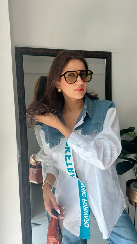 Denim Playful Poplin Shirt