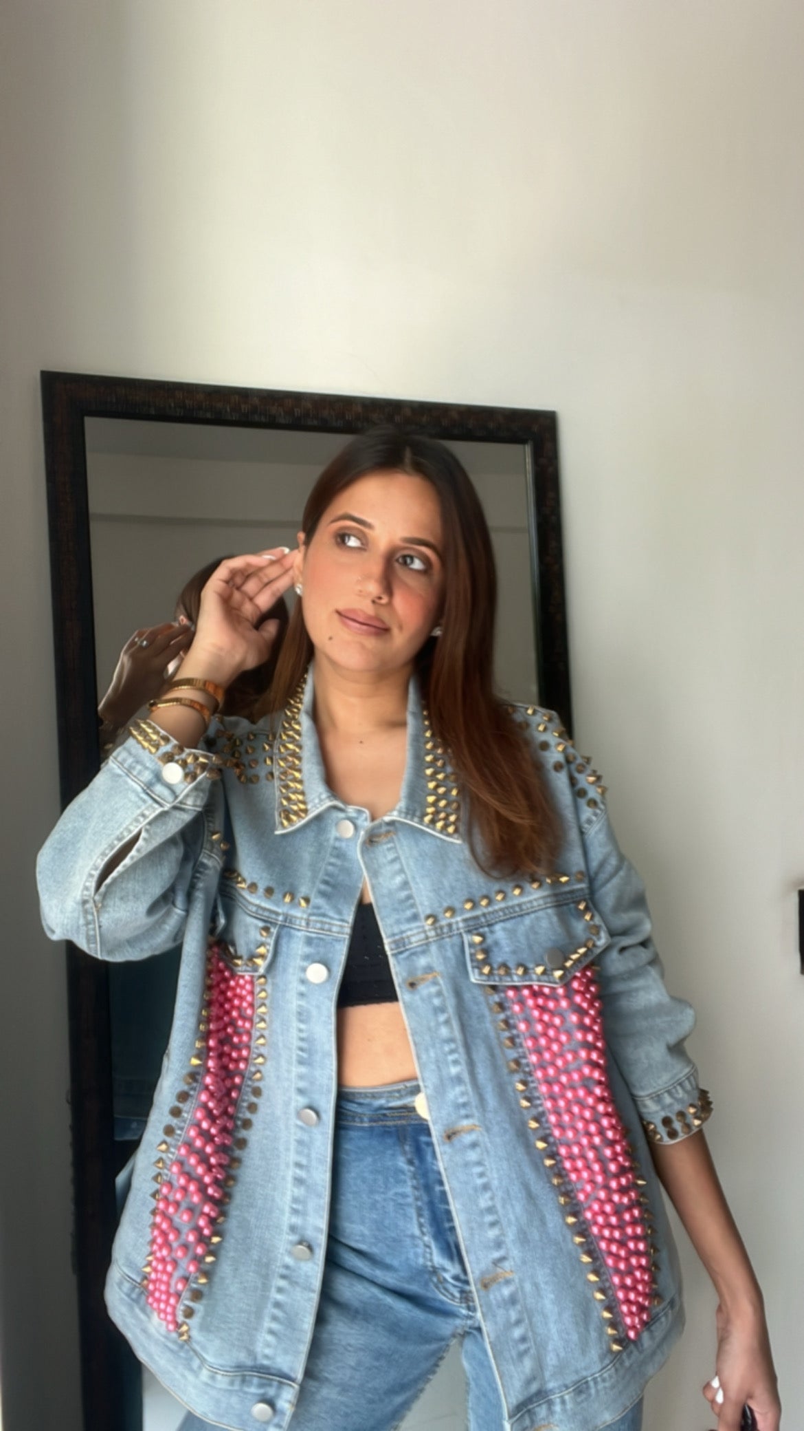Denim Rivet Jacket
