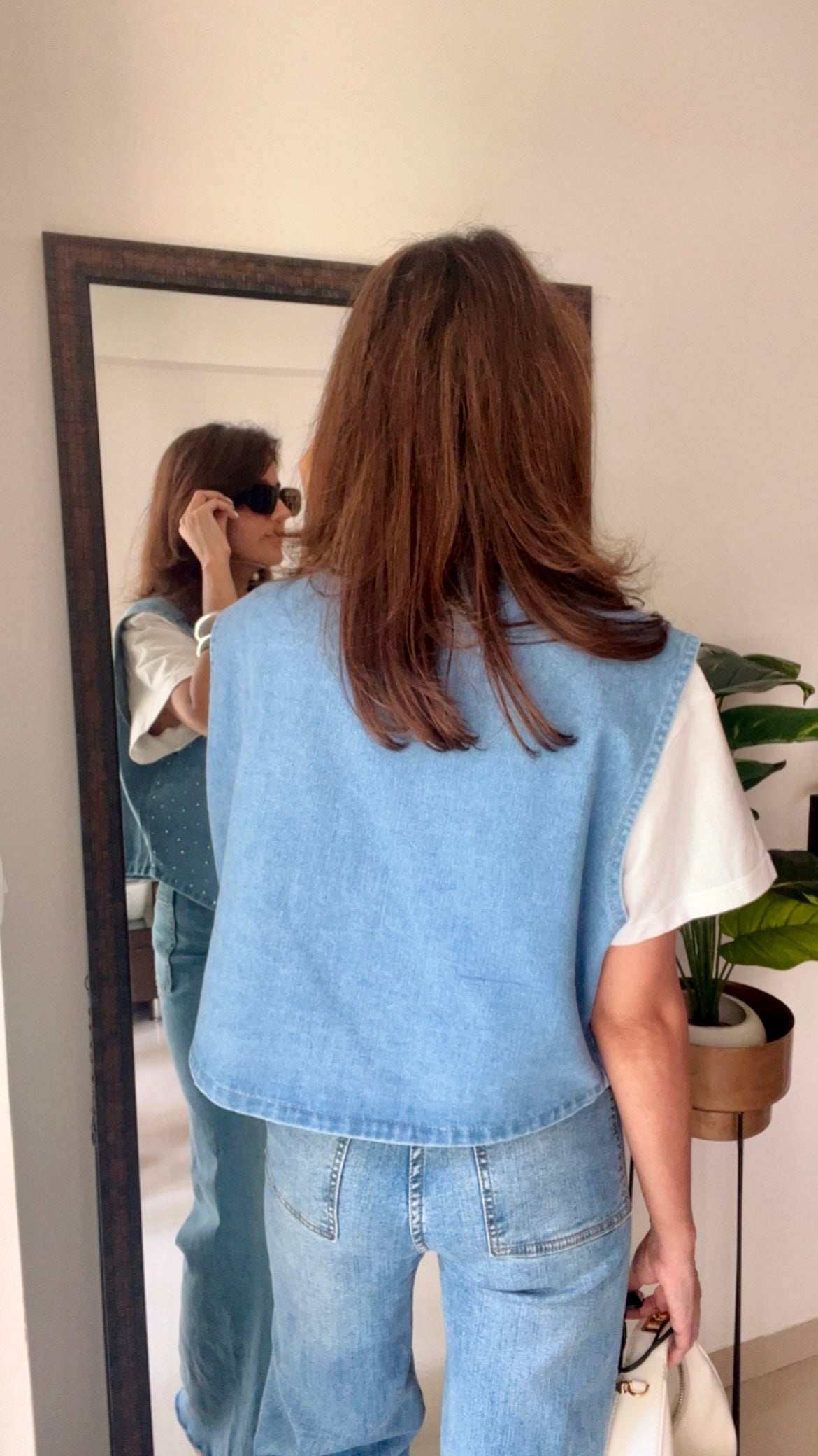 Rivet Heart Denim Fall Vest