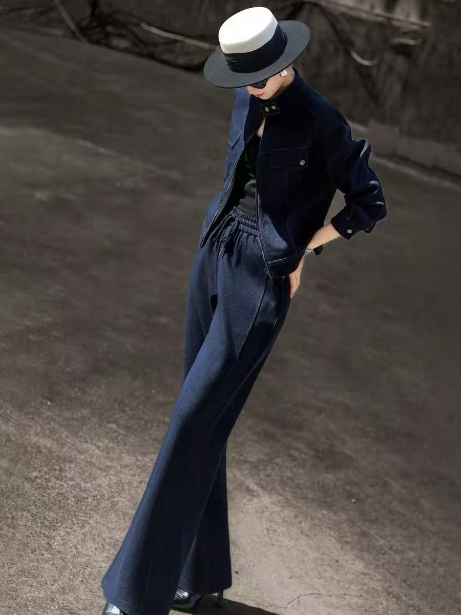 Monotone Denim Fall Lounge Set