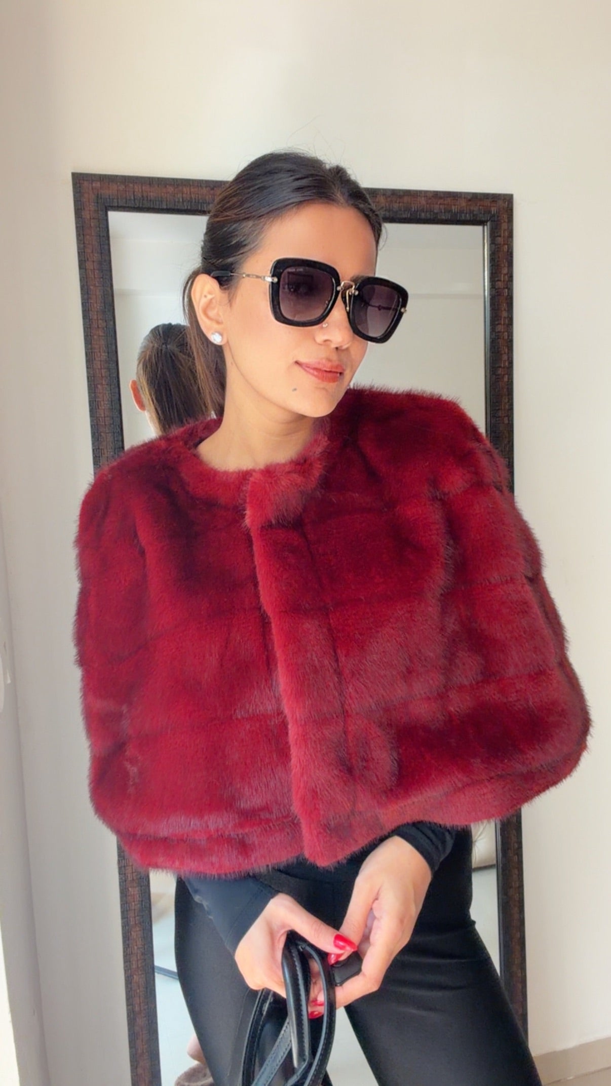 Luxe Faux Fur Fall Cape