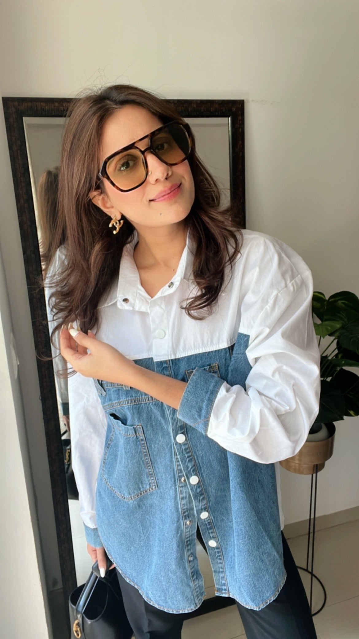 Denim Poplin Shirt