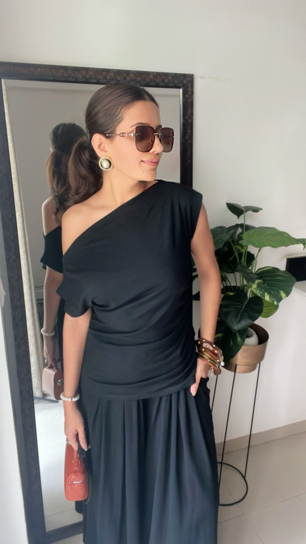 Monotone Off Shoulder Co-ord Set