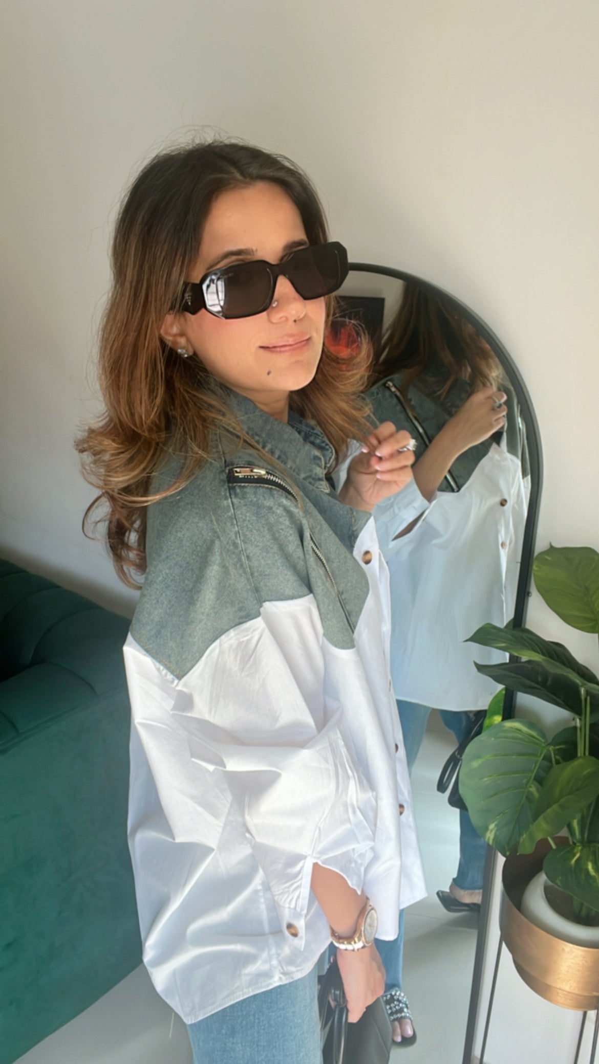 Classic Zipped Poplin Shirt