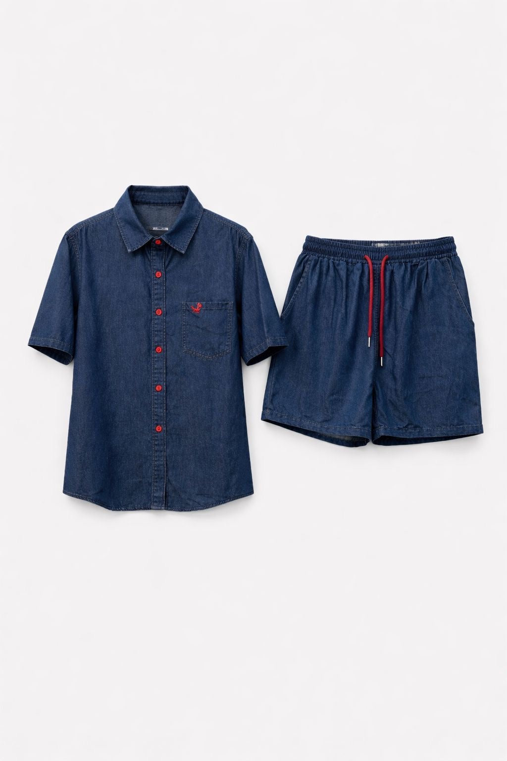 Denim Classic Shorts Co-ord