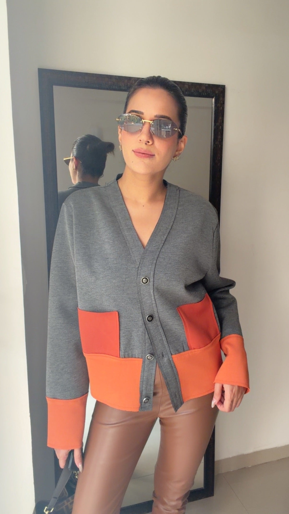 Colorblock Fall Cardigan