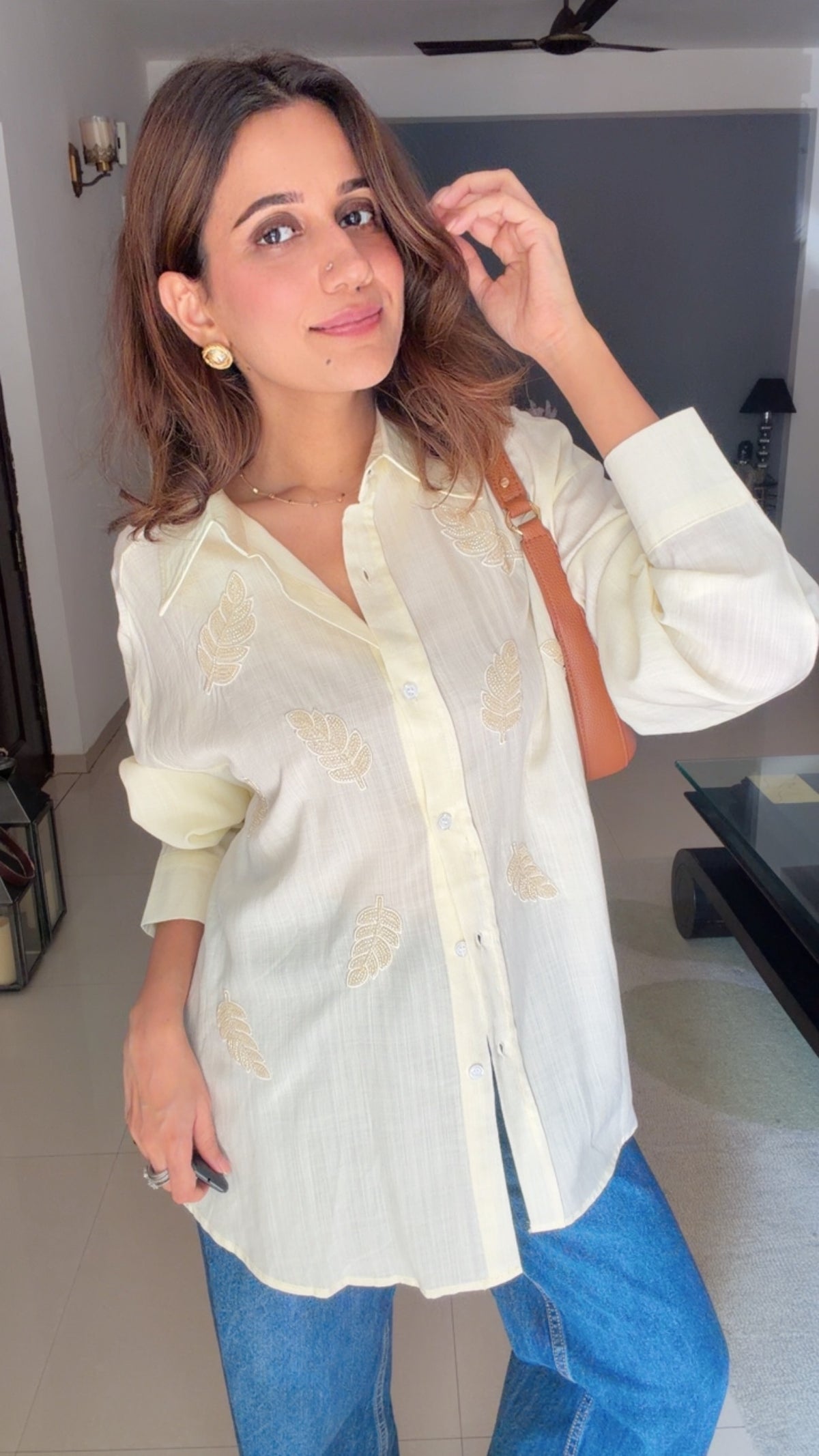 Linen Embroidered Shirt