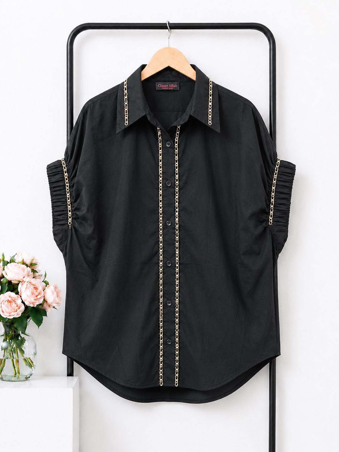 Ruched Sleeve Top
