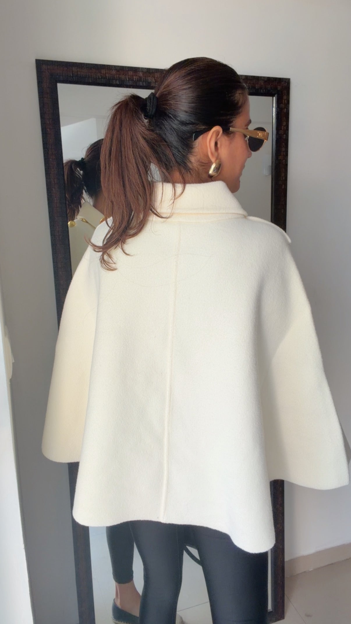 Luxe Woolen Fall Cape Jacket