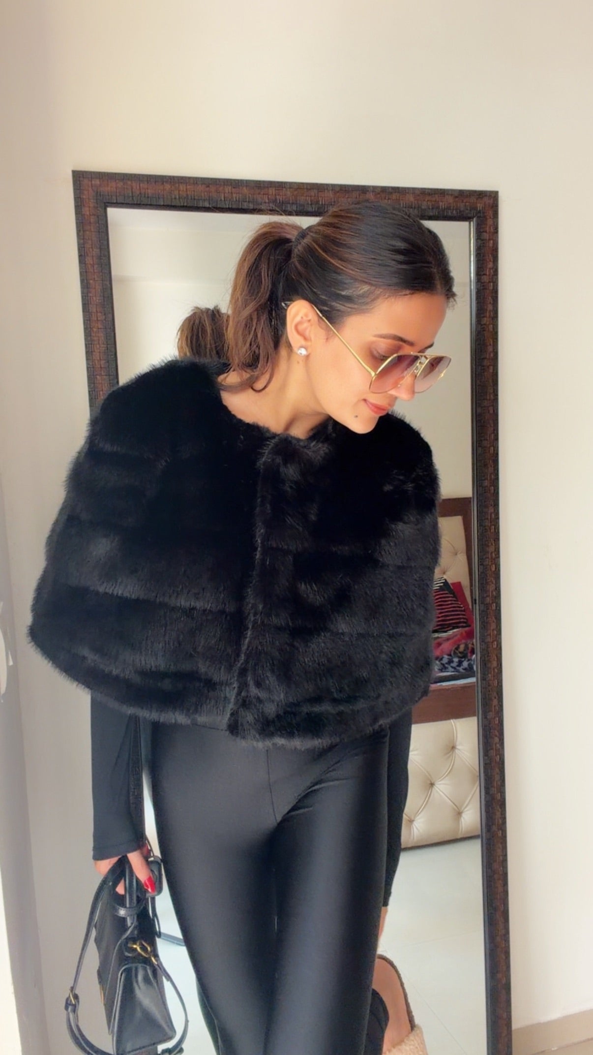 Luxe Faux Fur Fall Cape