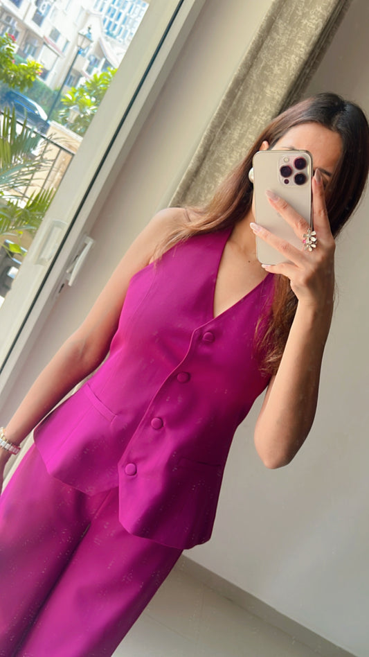 Halter Waist Coat Co-ord