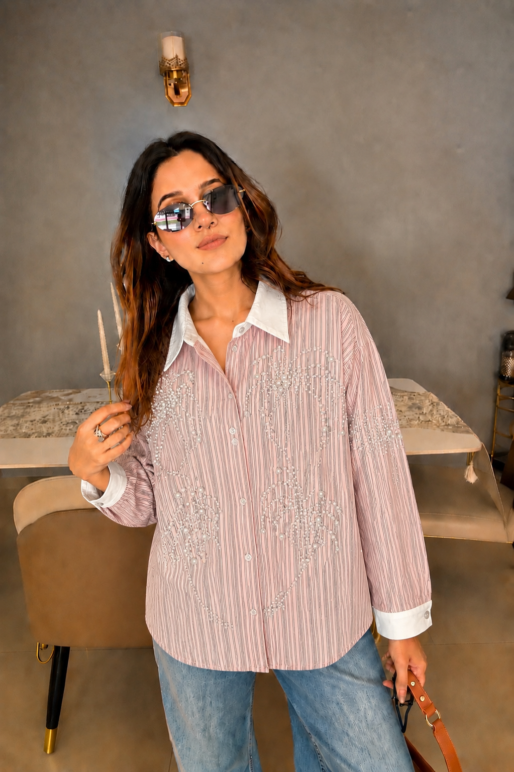 Cotton Embellished Shirt