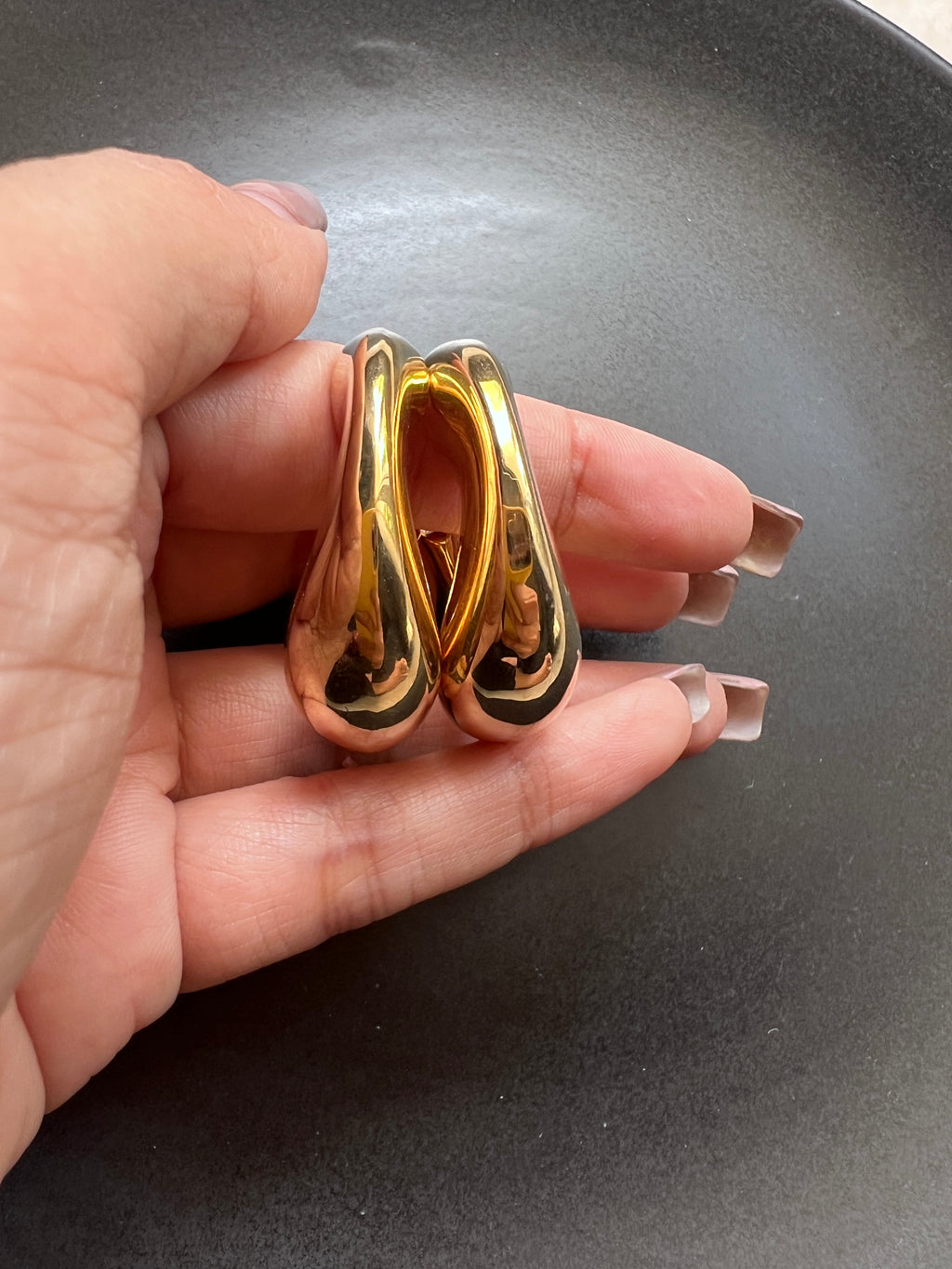 Gold Statement Earrings