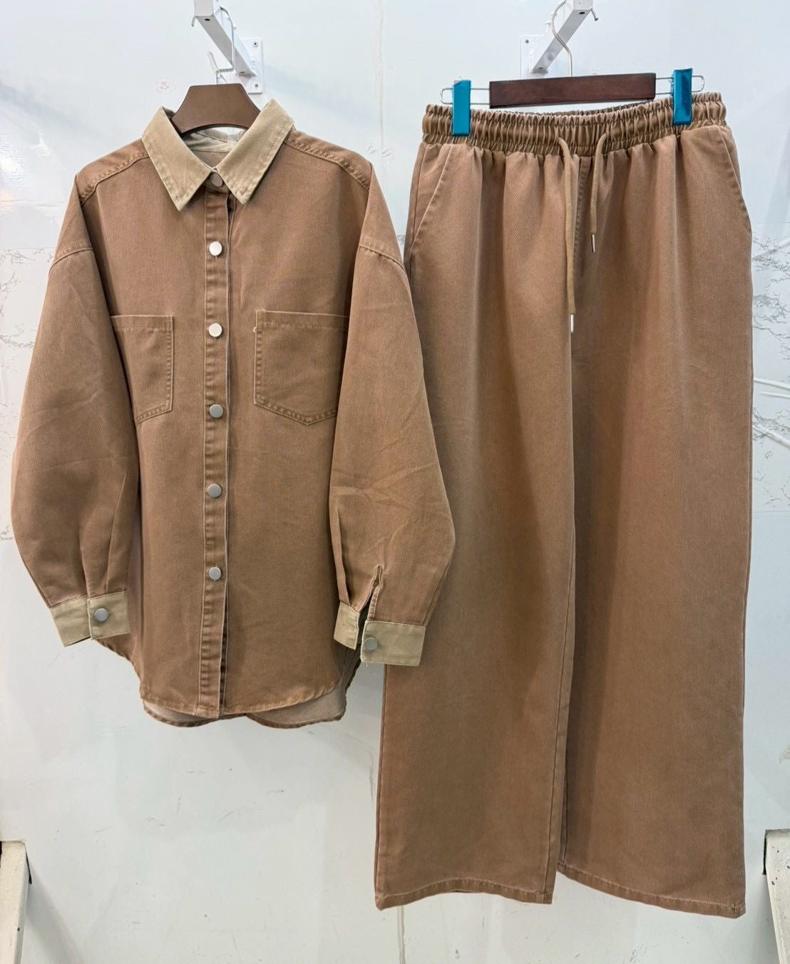 Brushed Denim Co-ord Set