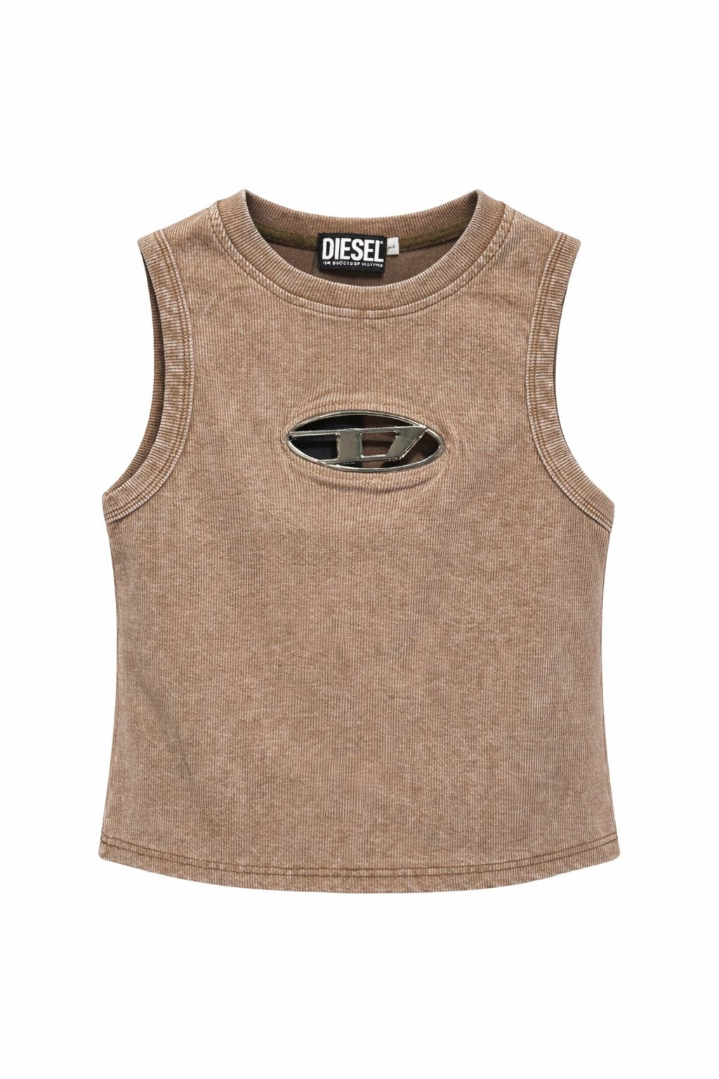 Metal Ribbed Tank Top