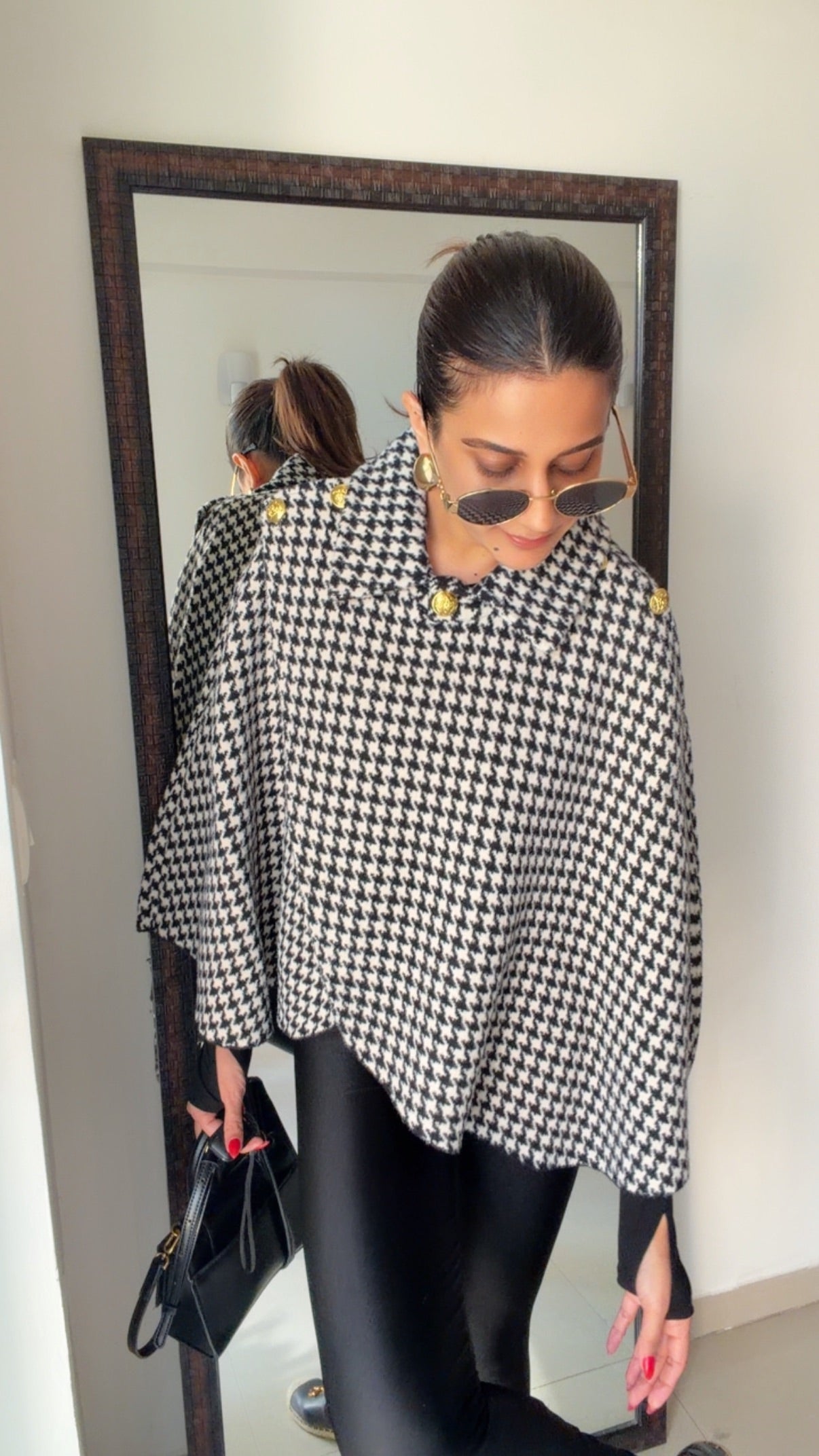 Luxe Woolen Fall Cape Jacket