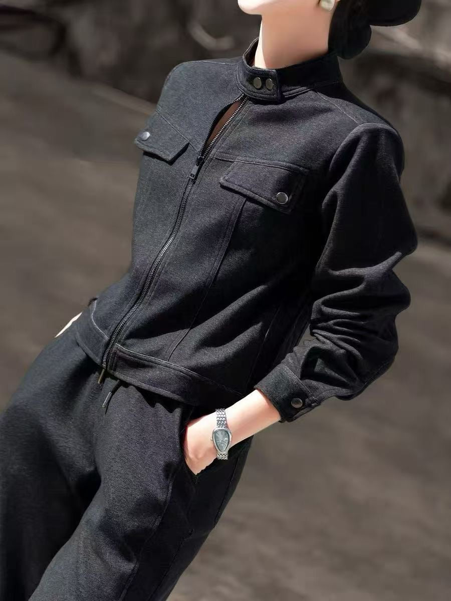 Monotone Denim Fall Lounge Set