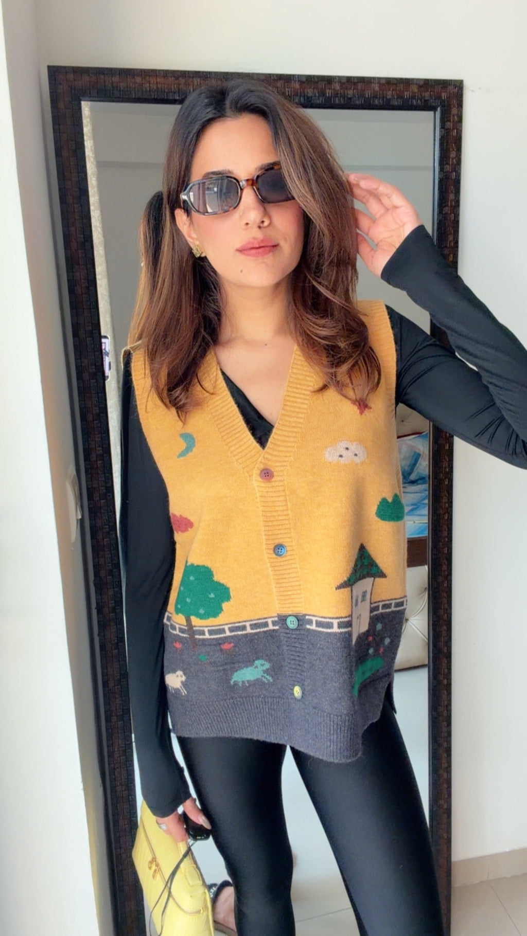 Festive Knit Fall Vest