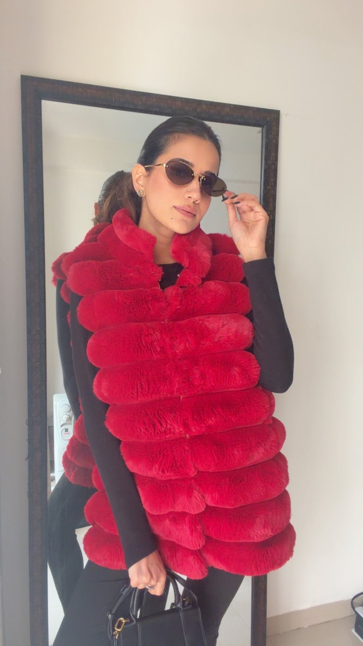 Luxe Bubble Faux Fur Fall Vest