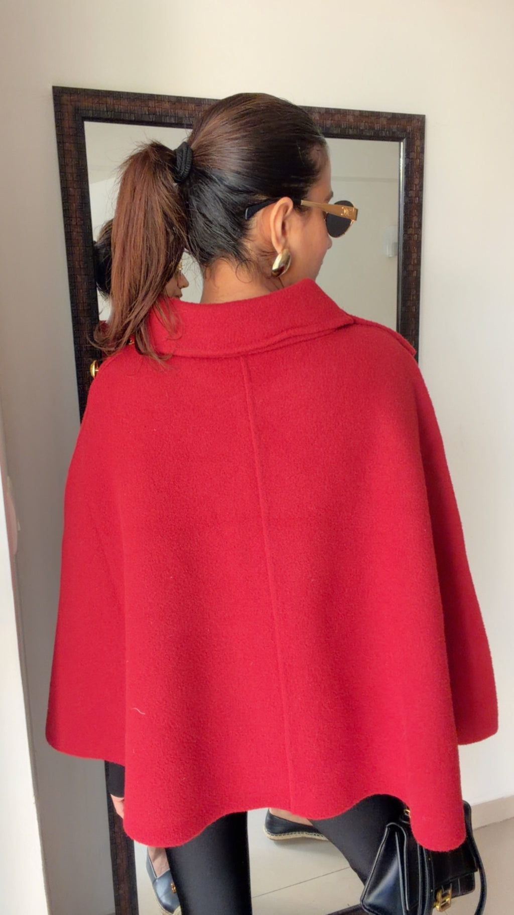 Luxe Woolen Fall Cape Jacket