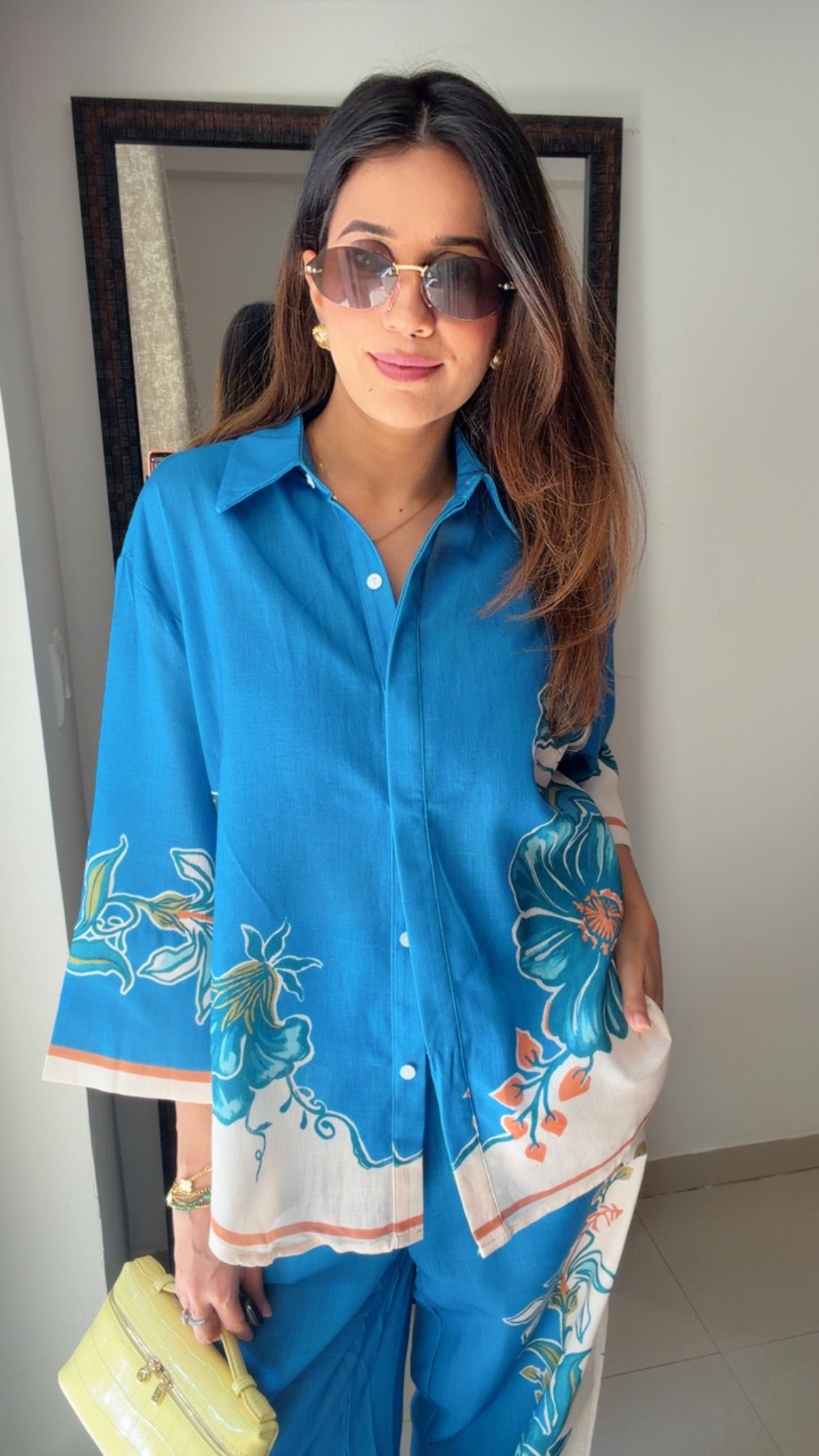 Azure Bloom Resort Co-ord Set