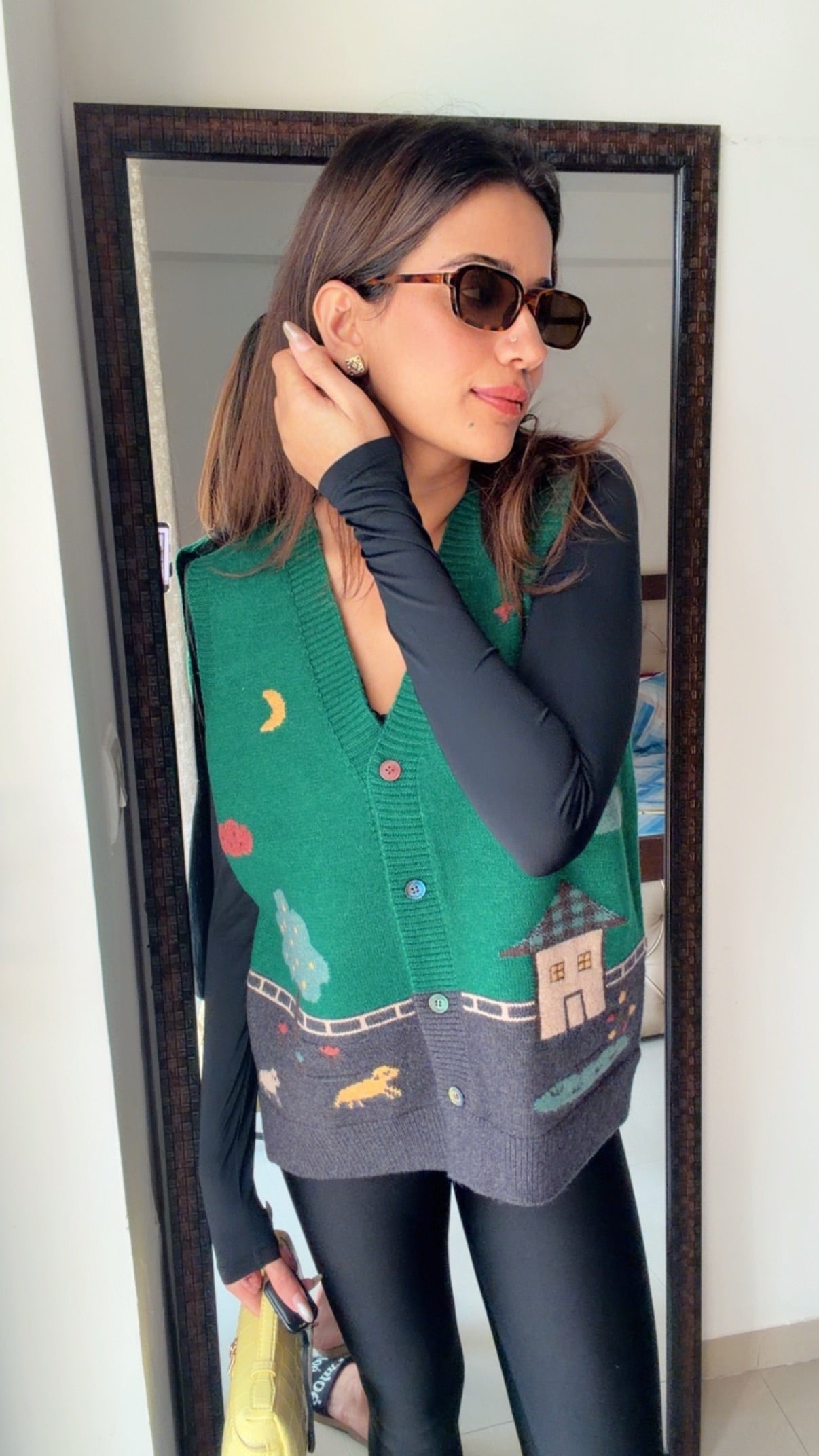 Festive Knit Fall Vest