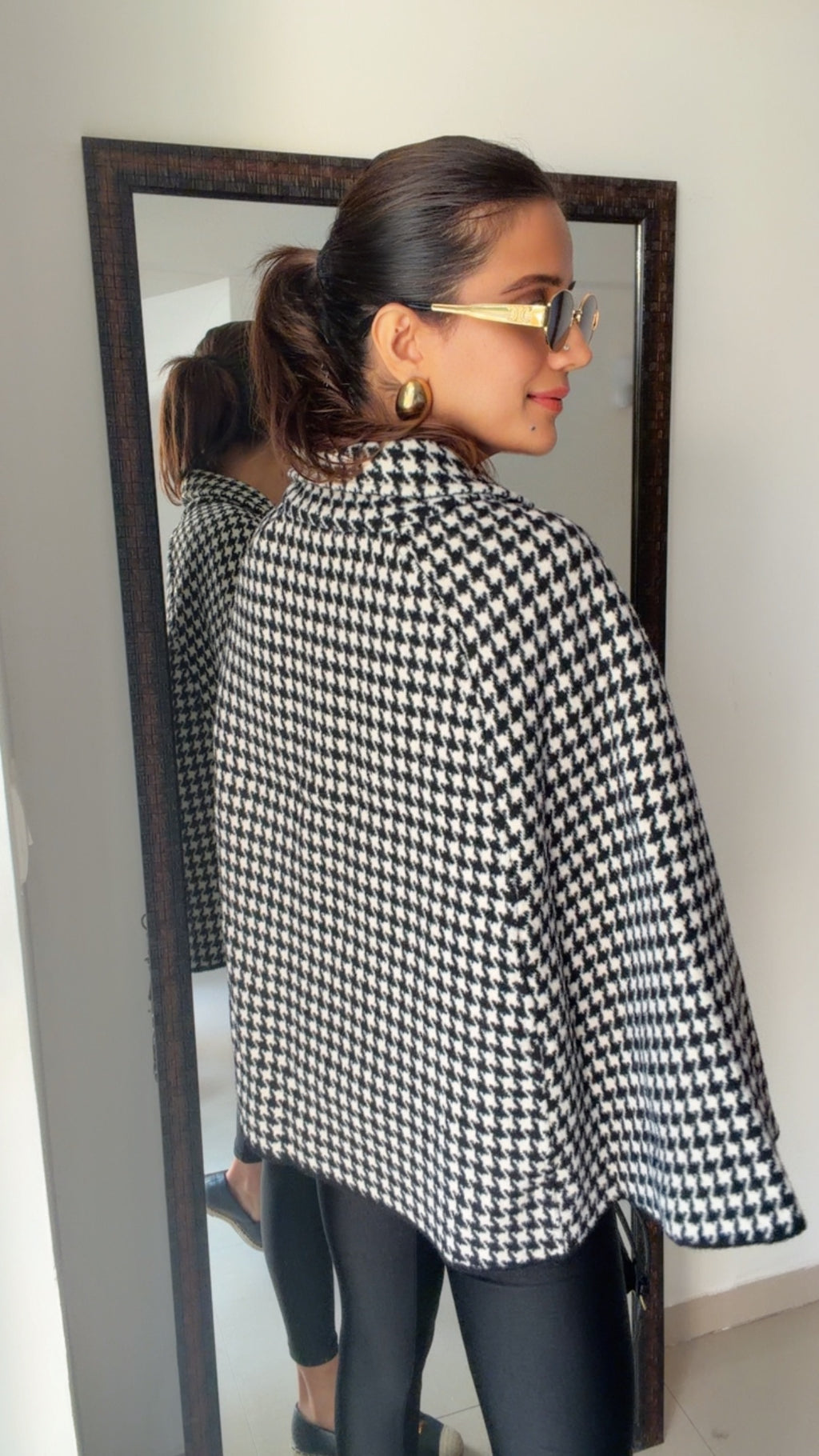 Luxe Woolen Fall Cape Jacket