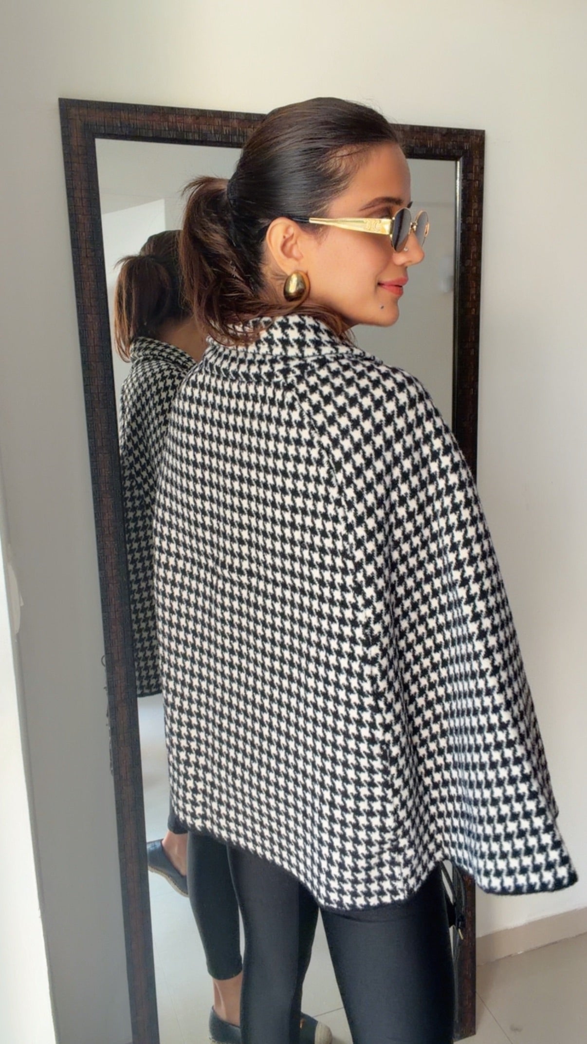 Luxe Woolen Fall Cape Jacket