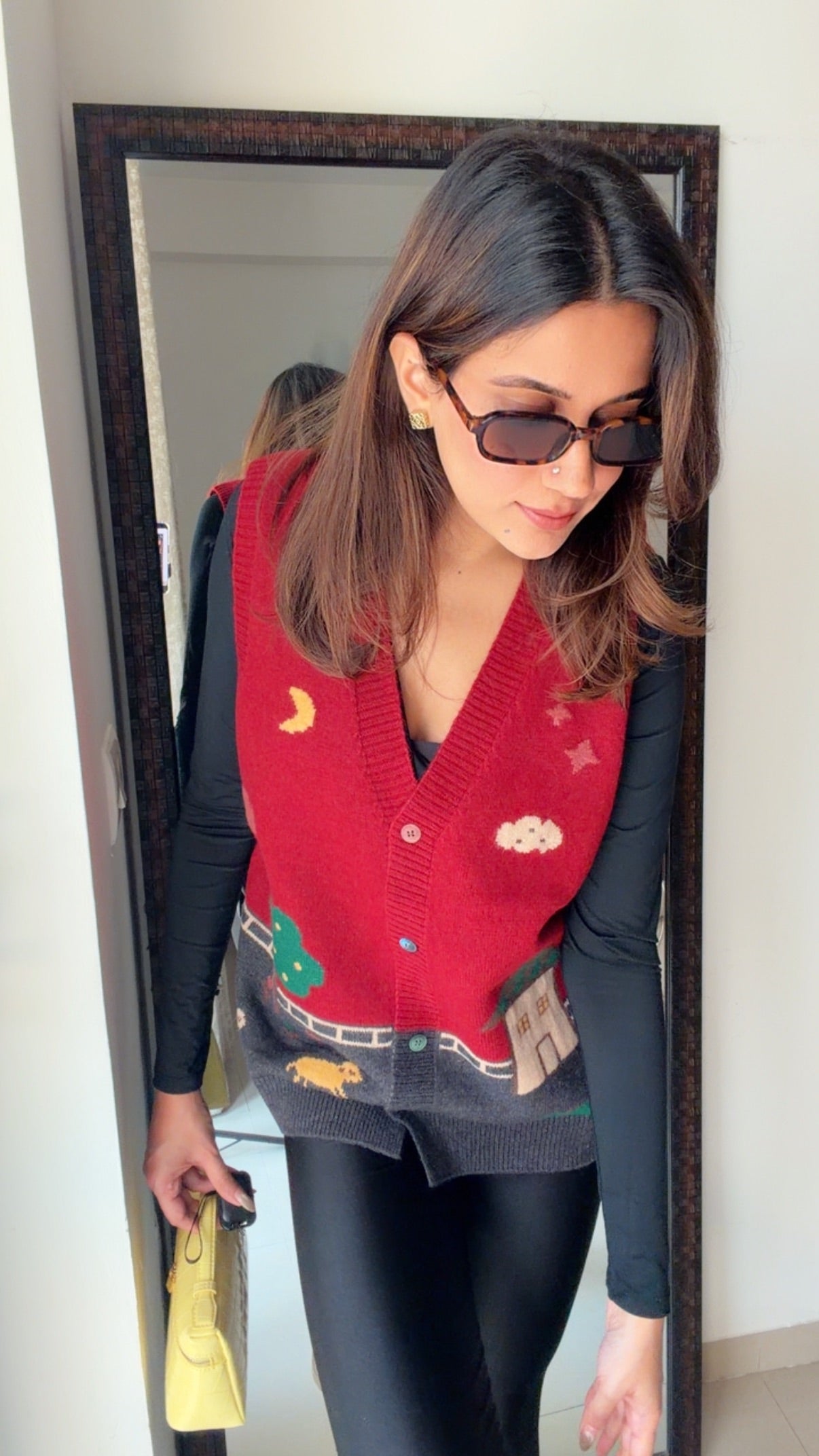 Festive Knit Fall Vest