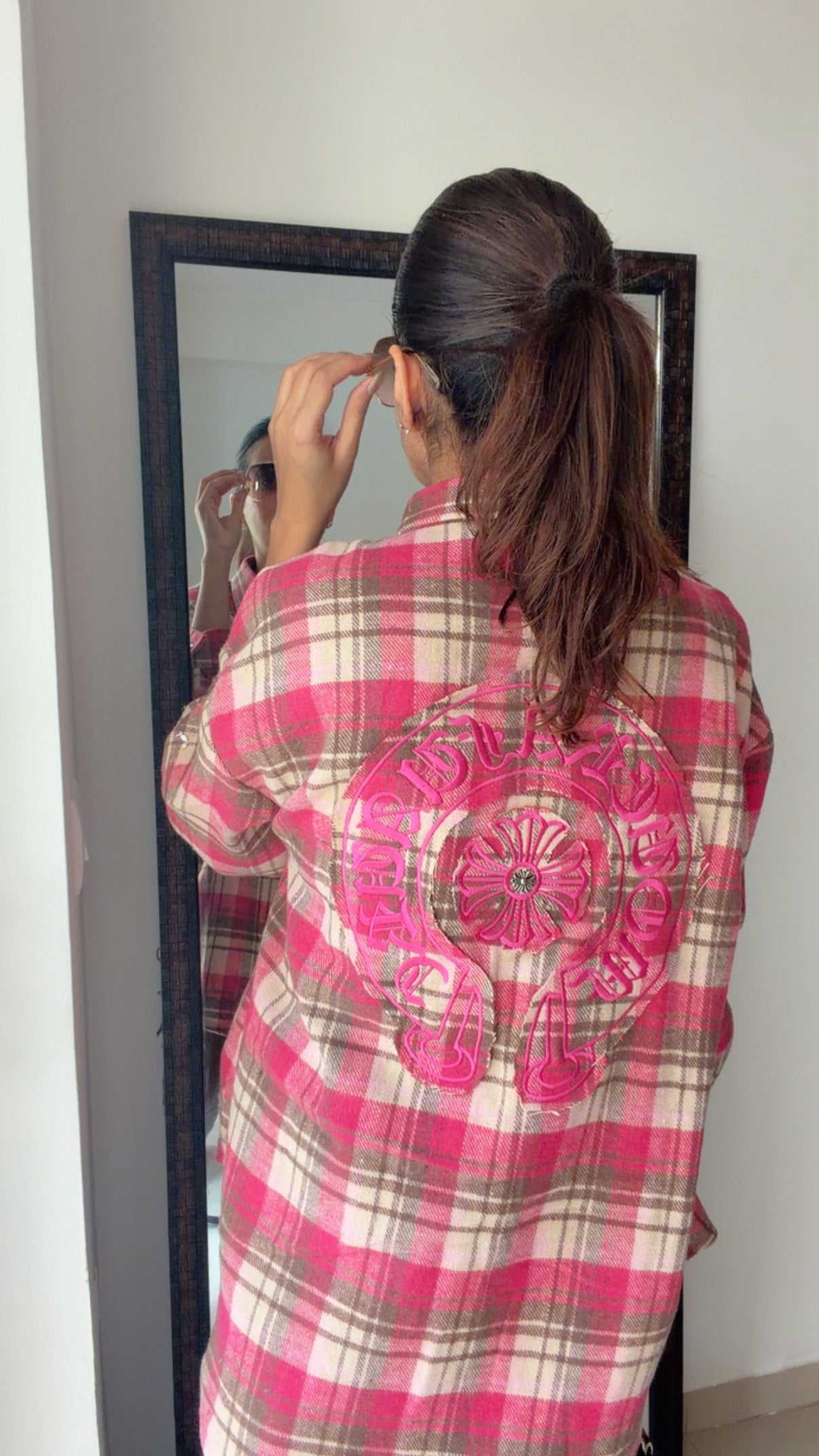 Pink Plaid Fall Shacket