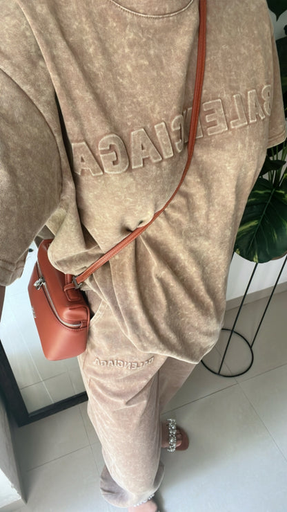 Washed Monotone Jogger Lounge Set