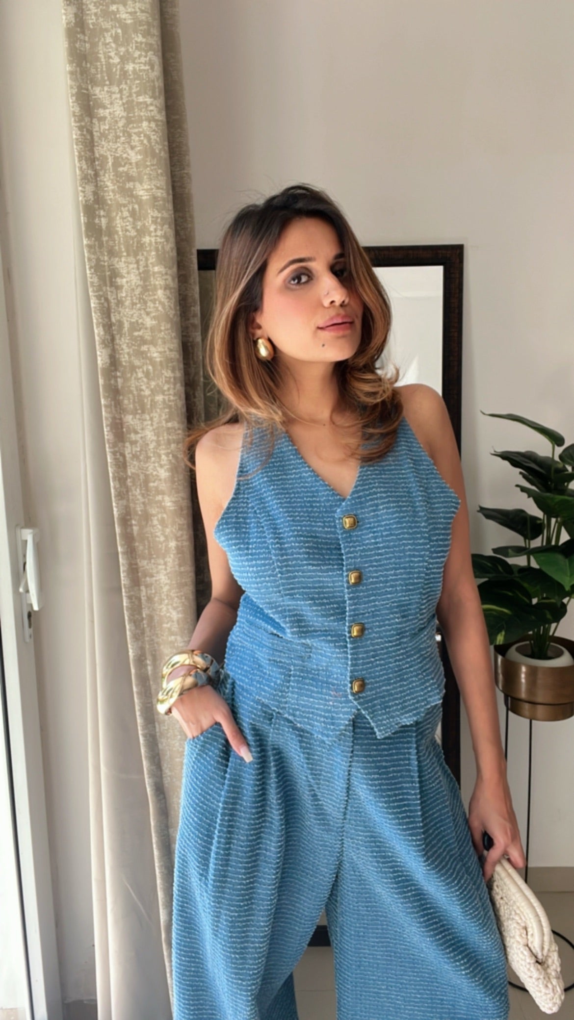 Sydney Denim Waistcoat Co-ord
