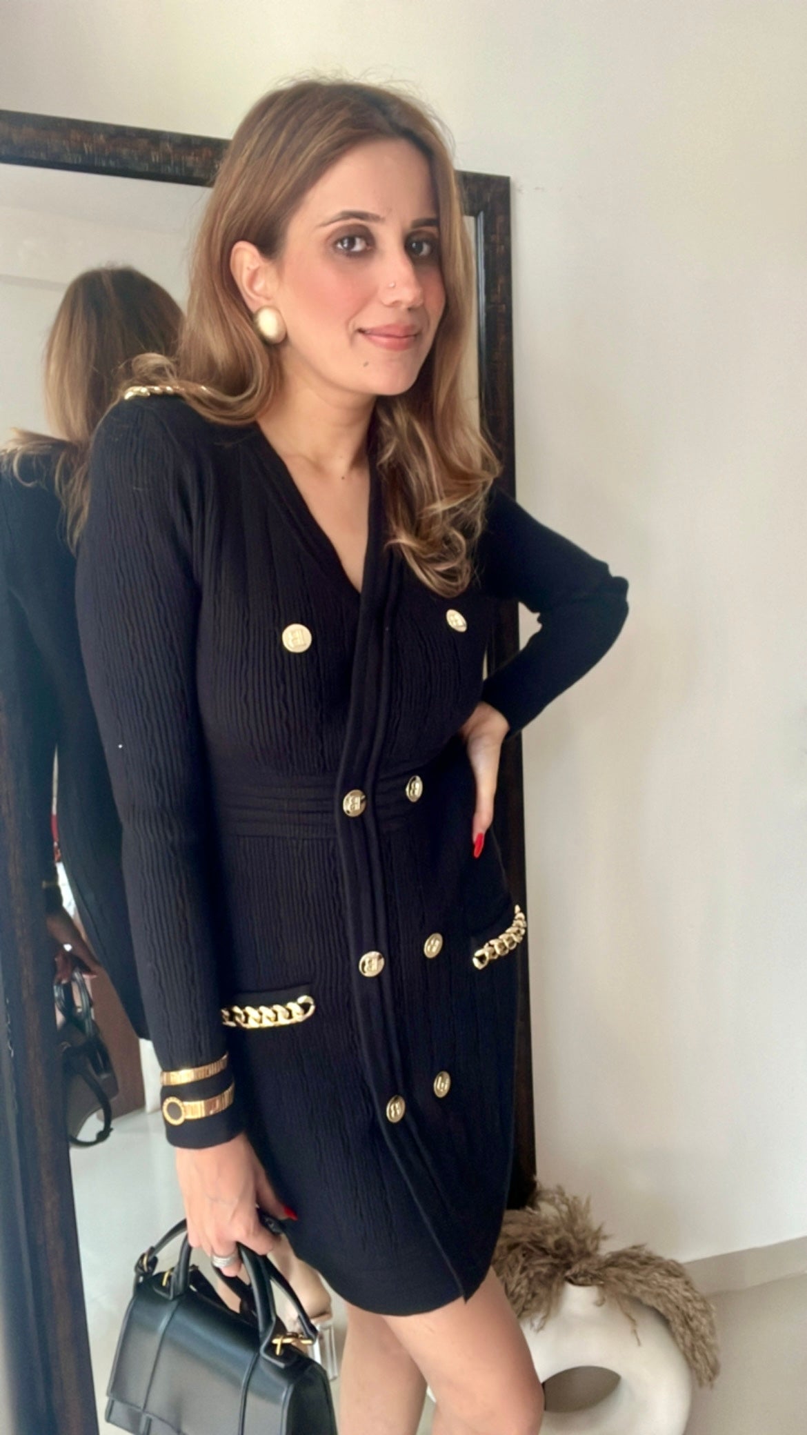 Khole Ribbed Knit Fall Dress