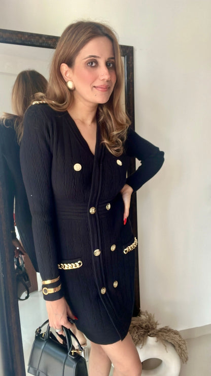 Khole Ribbed Knit Fall Dress