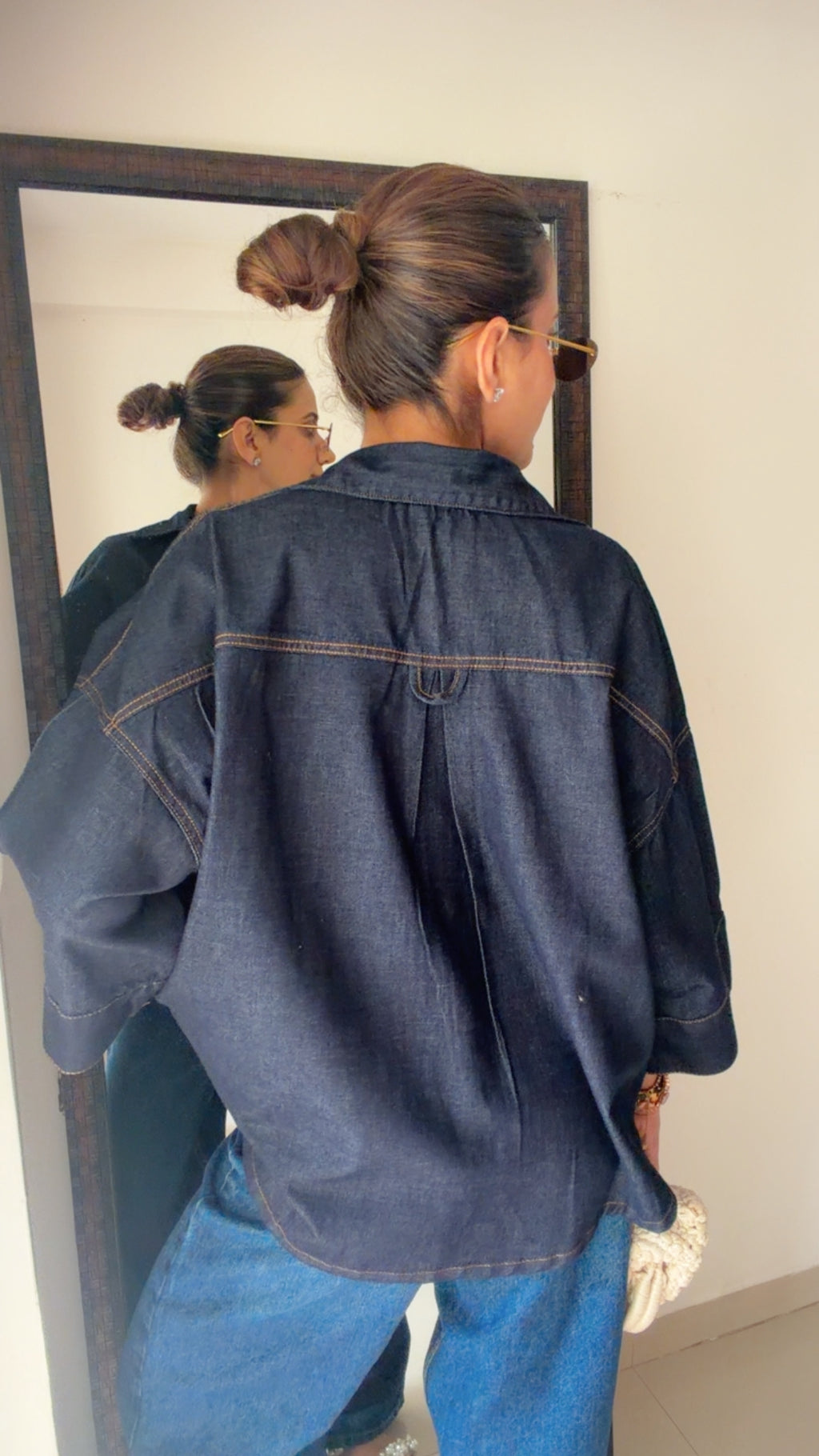 Buttoned Classic Denim Shirt
