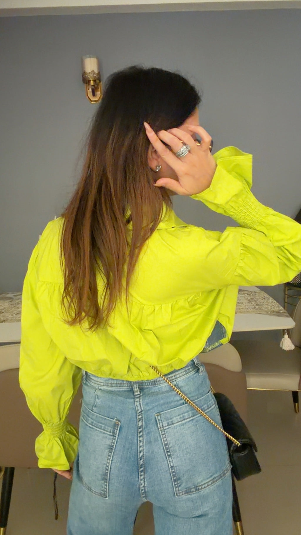Crop Denim Corset Inspo Poplin Shirt
