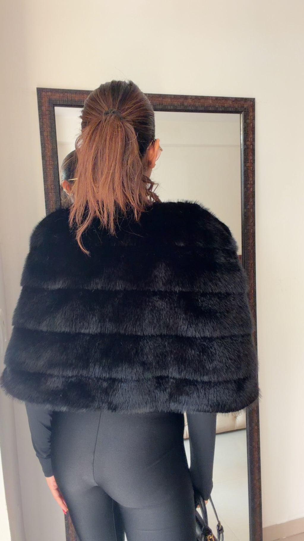 Luxe Faux Fur Fall Cape