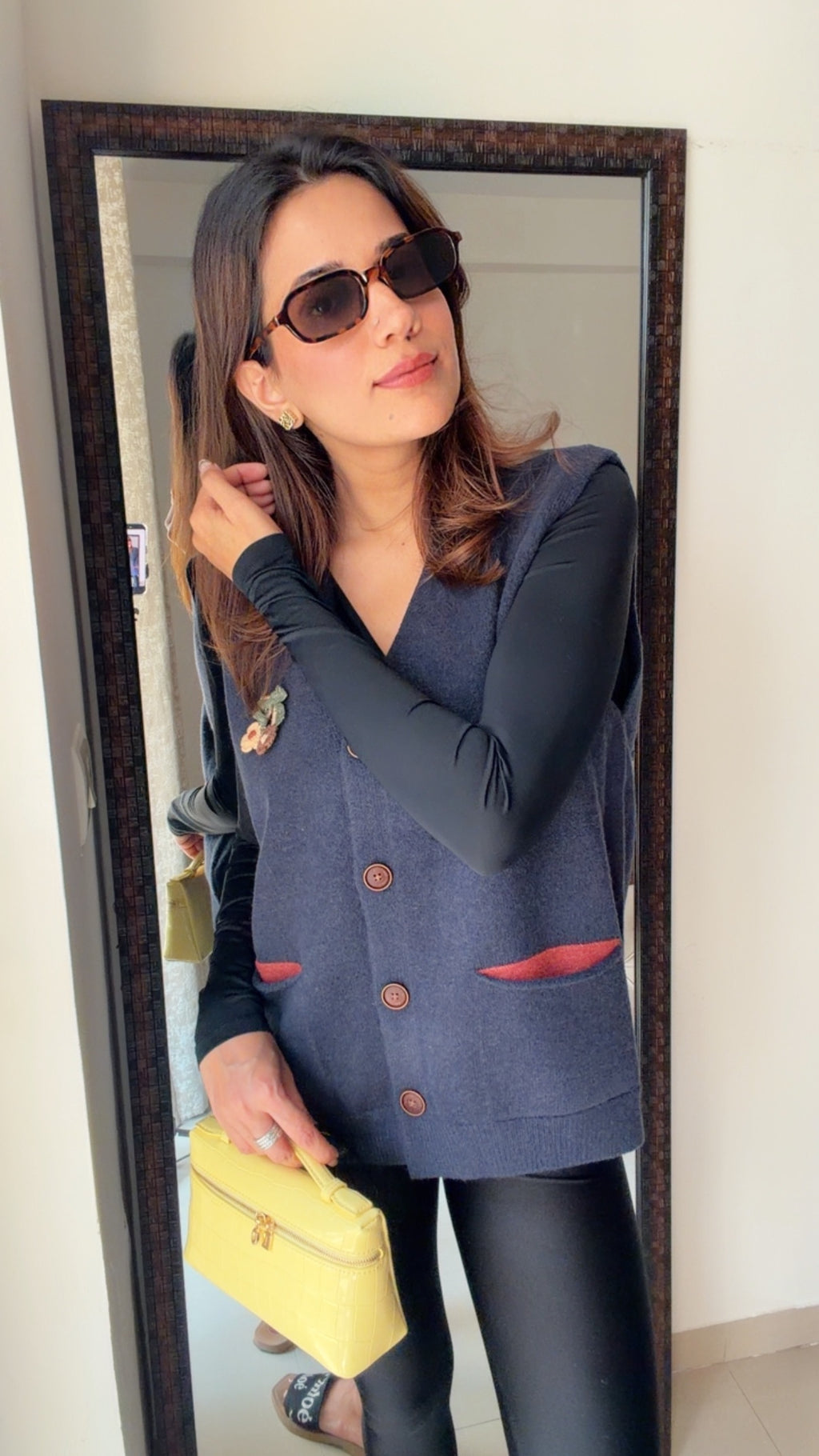 Dual Colored Fall Knit Vest