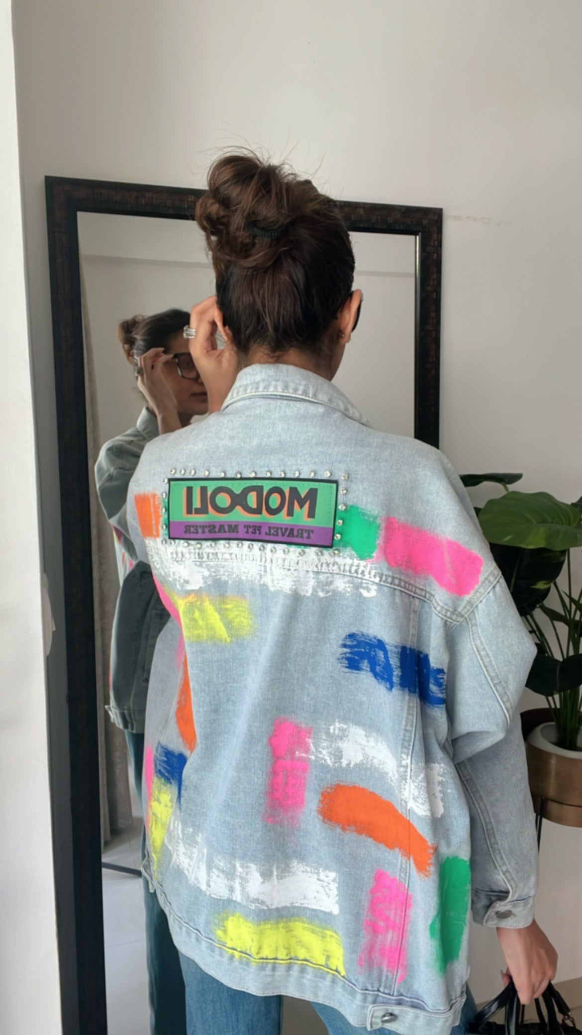 Color Splash Denim Fall Jacket