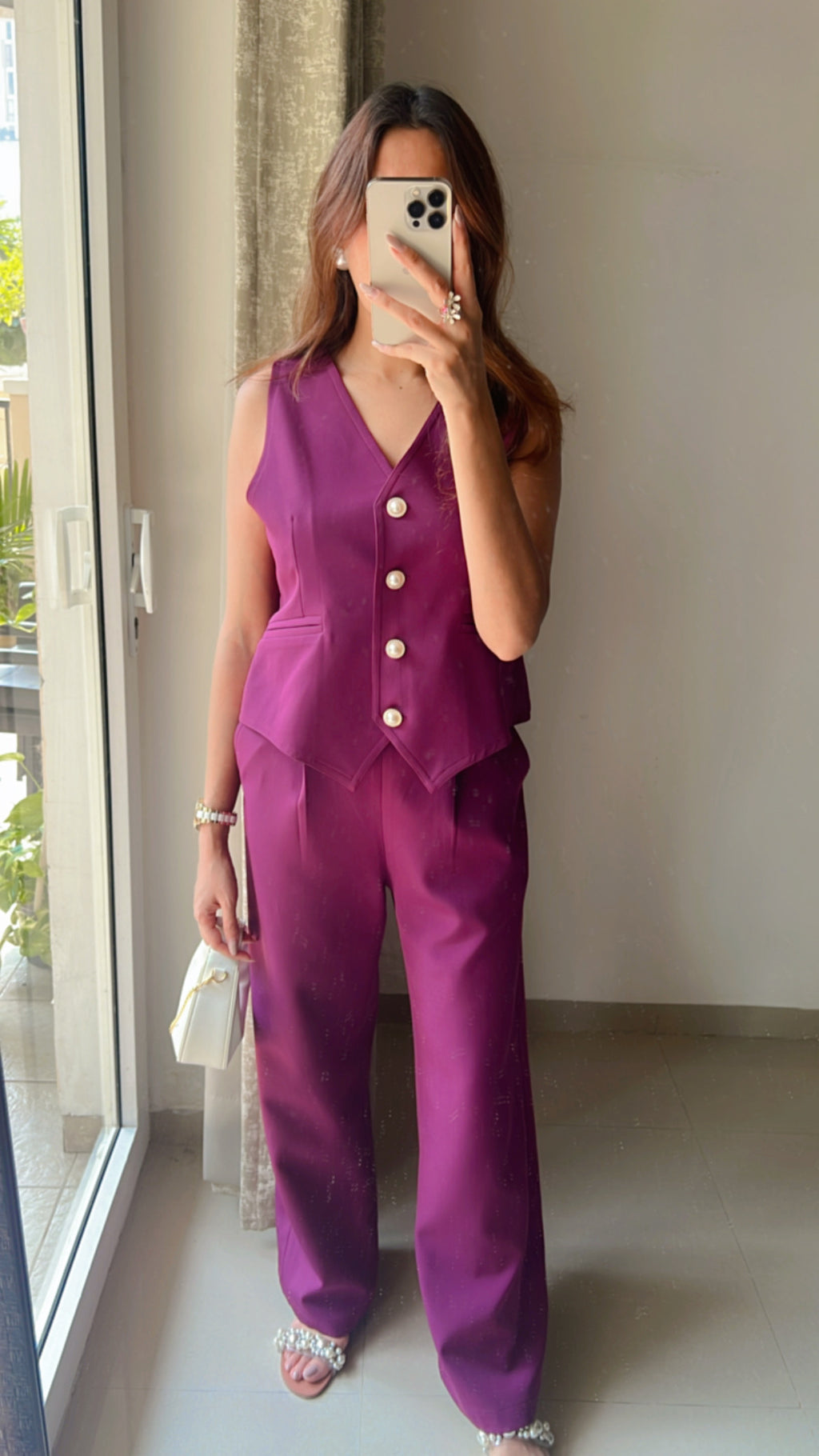 Solid Waist coat Co-ord