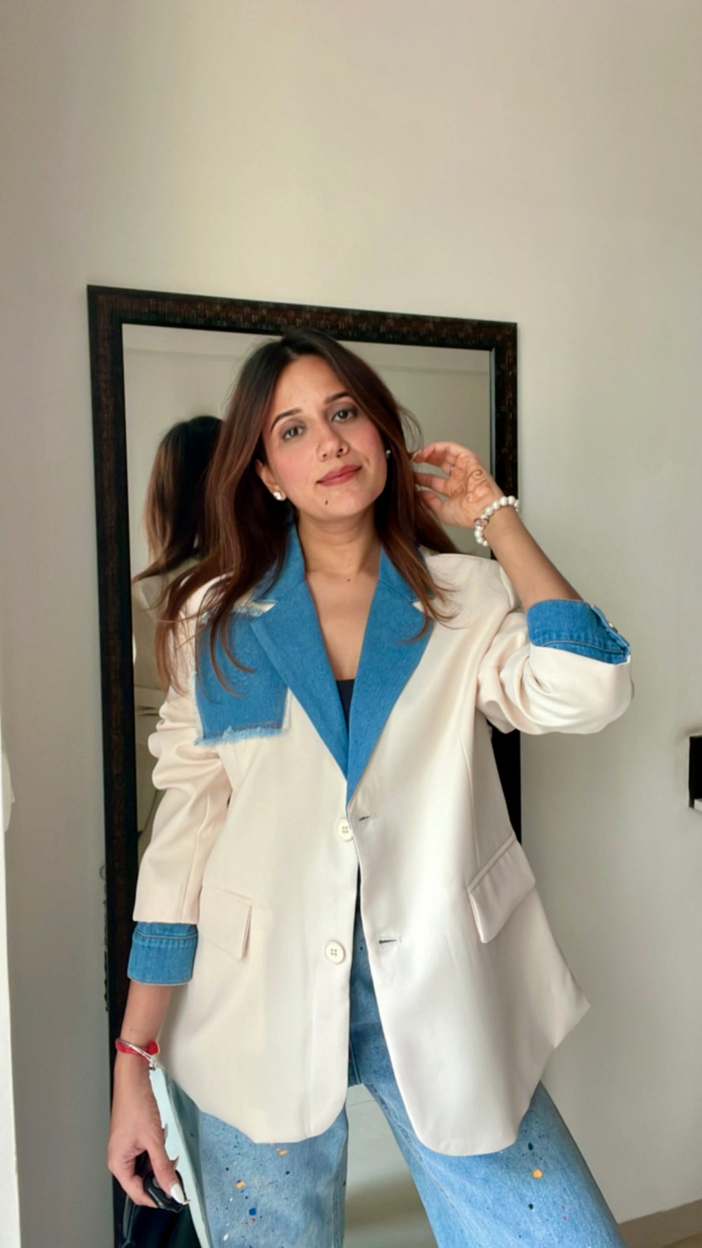 Denim Pocket Box Fall Coat