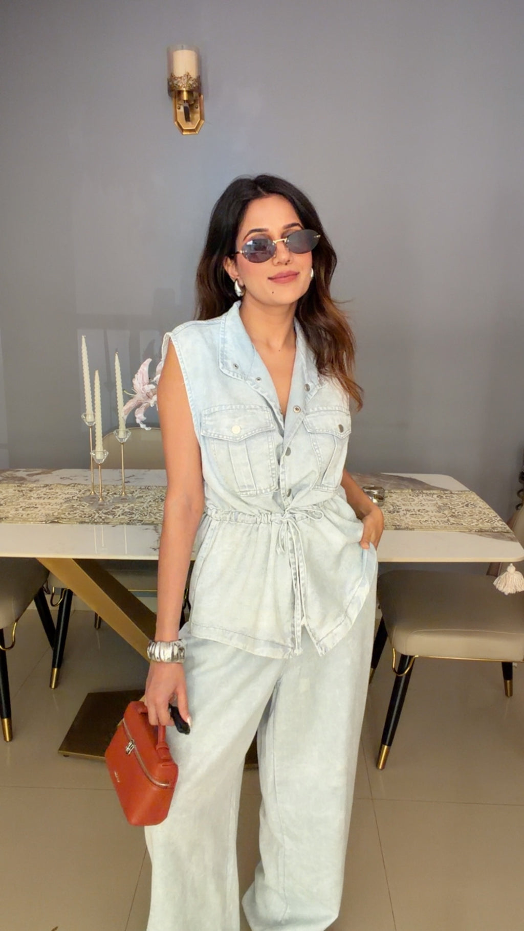 Utility Soft Denim Co-ord Set