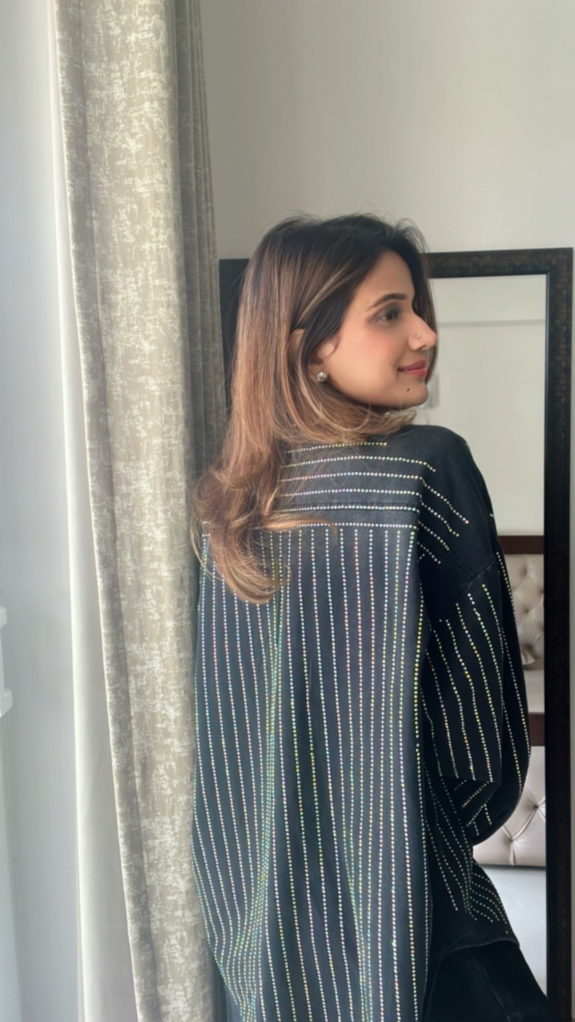 Swarovski Embedded Denim Shirt
